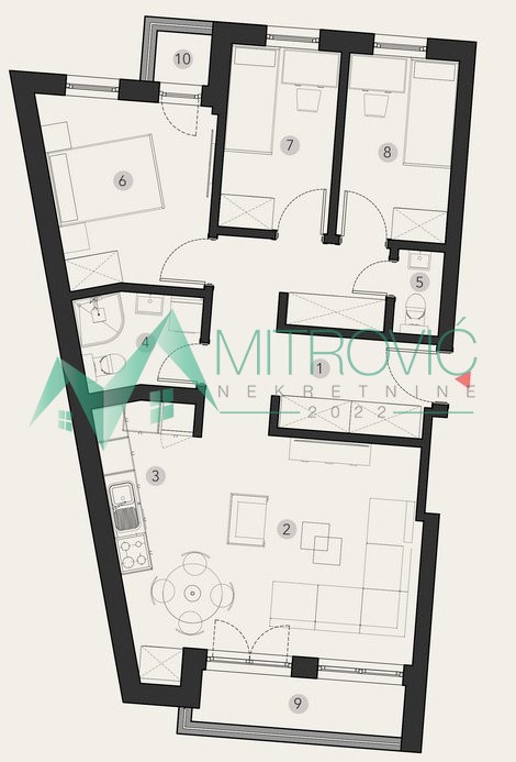 Slika 1 - NA PRODAJU - Troiposoban stan na Podbari, mogućnost povrata PDV-a 