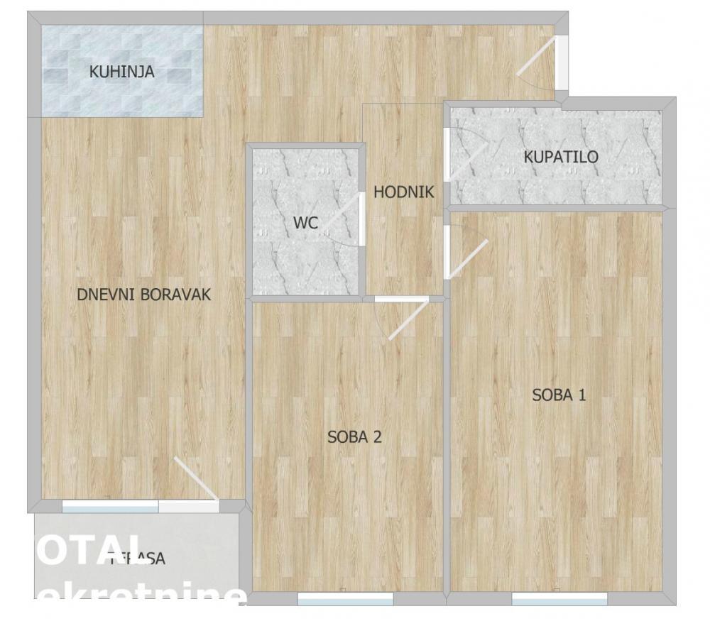 Glavna slika -Stan,NOVI SAD,TELEP,kv: 70.00, € 151920, ID: 1101430