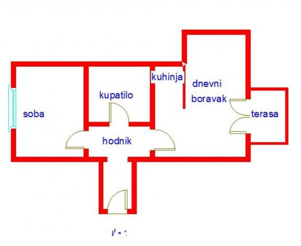 Slika 1 - Stan,NOVI SAD,PODBARA,kv: 39.00, € 115000, ID: 1098799