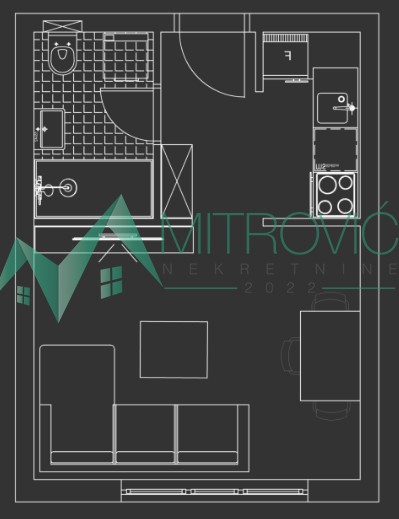 Slika 1 - Telep, fenomenalna garsonjera-izuzetna ponuda