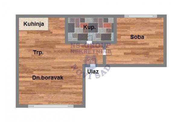 Glavna slika -Jednoiposoban, 41m2, Veternik Novi Sad