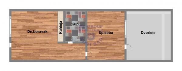 Glavna slika -Jednoiposoban, 31m2, Klisa Novi Sad, sa terasom, sa parkingom