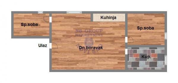 Slika 7 - Dvoiposoban, 52m2