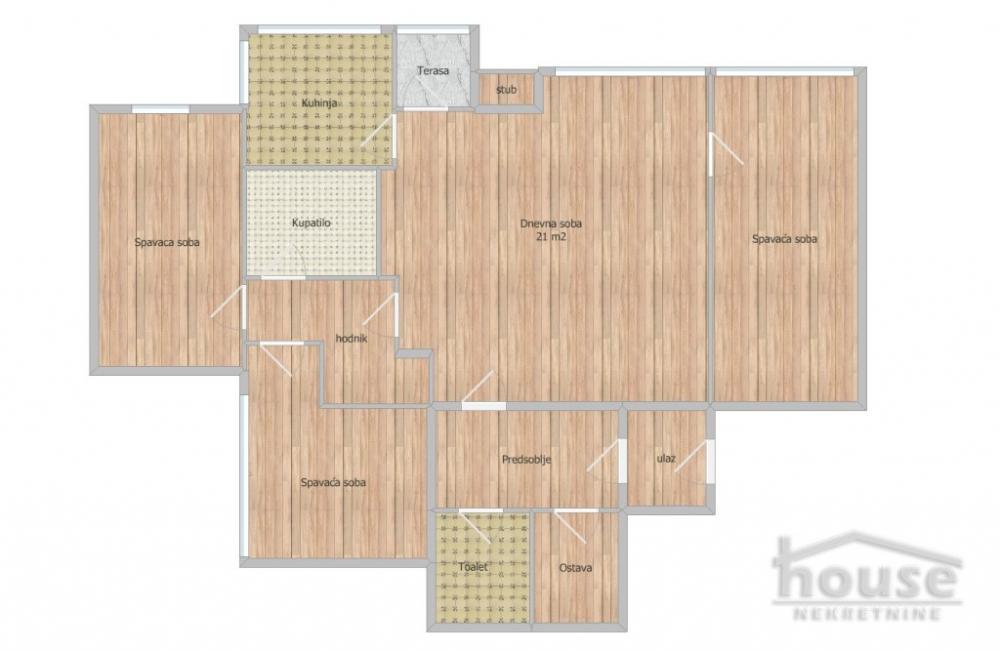 Slika 1 - Stan,NOVI SAD,BULEVAR,kv: 70.00, € 175000, ID: 1065479