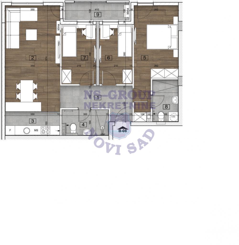 Slika 1 - Prodaja stana, 80m2, sa terasom, ima lift