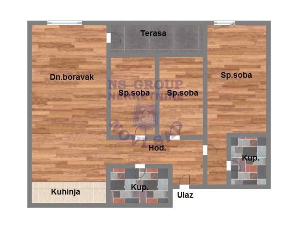 Slika 2 - Prodaja stana, 80m2, sa terasom, ima lift