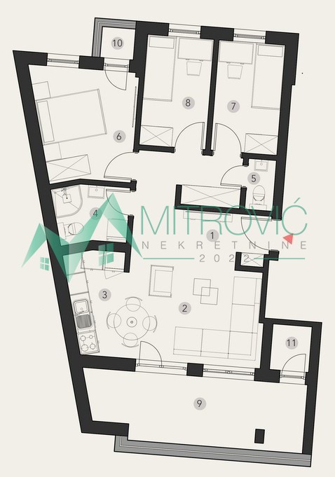 Slika 1 - NA PRODAJU - Troiposoban stan na Podbari, mogućnost povrata PDV-a 