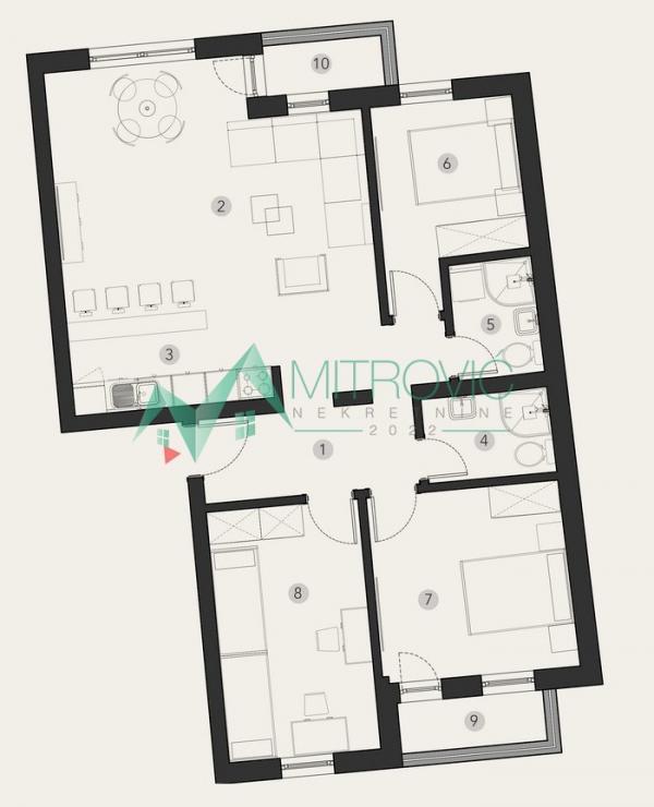 Slika 1 - NA PRODAJU - Četvorosoban stan na Podbari, mogućnost povrata PDV-a 