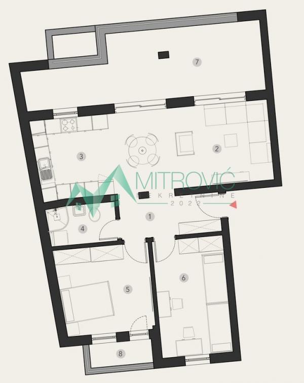 Slika 1 - NA PRODAJU - Trosoban stan na Podbari, mogućnost povrata PDV-a 