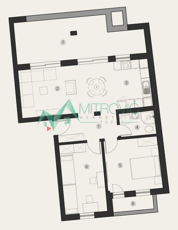 Slika 1 - NA PRODAJU - Trosoban stan na Podbari, mogućnost povrata PDV-a 