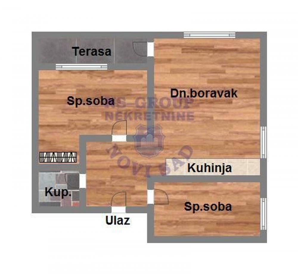 Glavna slika -Prodaja stana, 72m2, Kej žrtava racije Novi Sad, ima lift