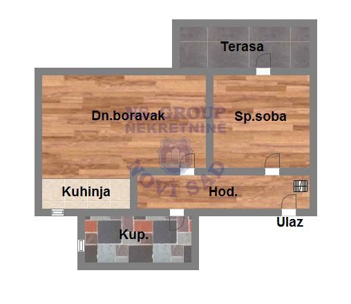 Slika 0 - Dvosoban stan na Podbari 43m2.