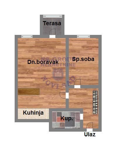 Slika 9 - 565236-Na prodaju odličan stan površine 43m² na traženoj lokaciji – Somborska Rampa. 