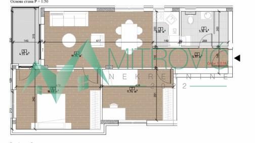 Glavna slika -Petrovaradin, Novi Majur - Dvoiposoban stan 61 m2 
