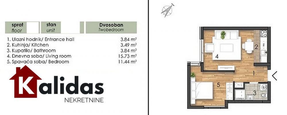 Glavna slika -Stan,NOVI SAD,TELEP,kv: 37, € 109550, ID: 1008136