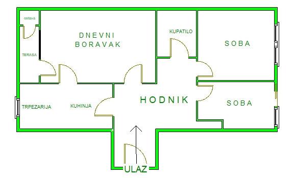 Glavna slika -Stan,NOVI SAD,NOVO NASELJE,kv: 69.00, € 149350, ID: 1059277