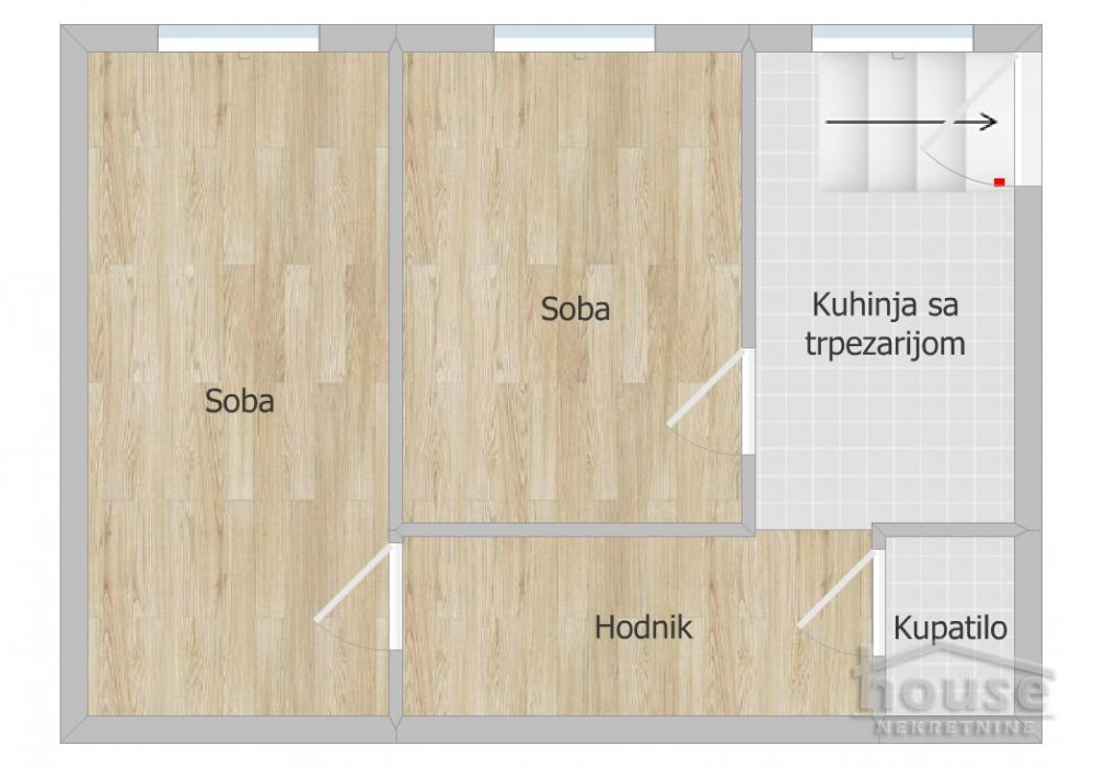 Slika 1 - Stan,NOVI SAD,CENTAR,kv: 46.00, € 120000, ID: 1065452