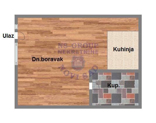 Glavna slika -Jednosoban, 22m2, Telep Novi Sad