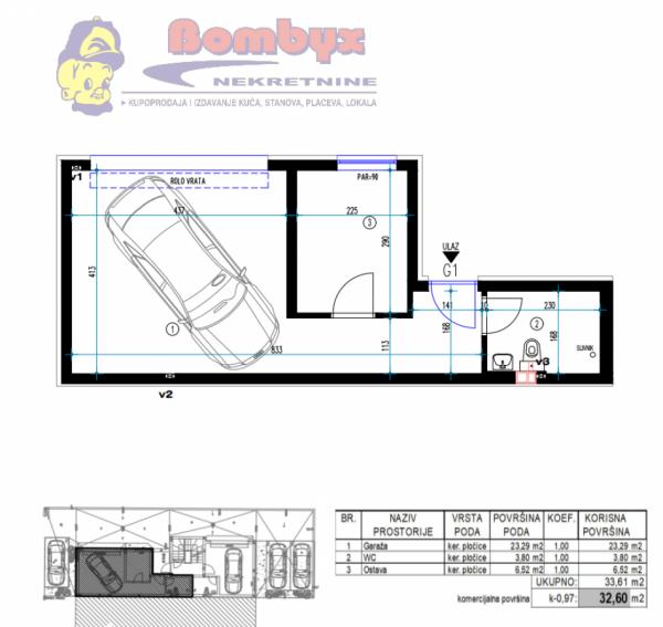 Slika 1 - Jednoiposobni stanovi 33m u izgradnji na Klisi
