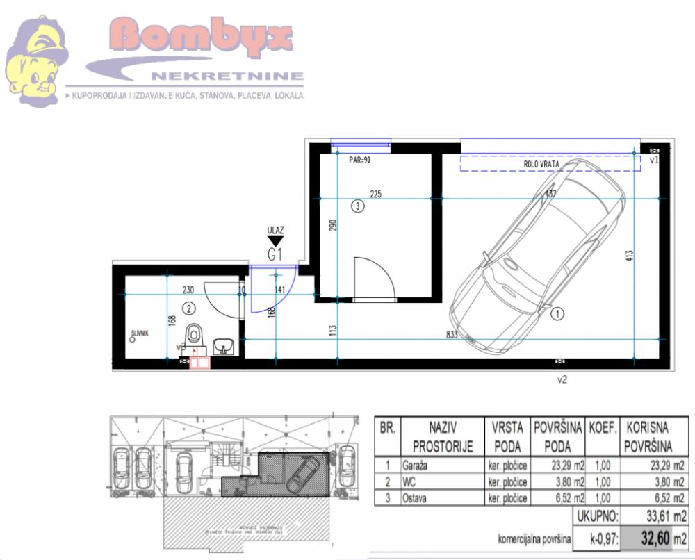 Slika 2 - Jednoiposobni stanovi 33m u izgradnji na Klisi