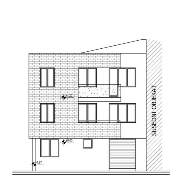 Slika 2 - Jednoiposoban stan 40m u izgradnji na Adicama