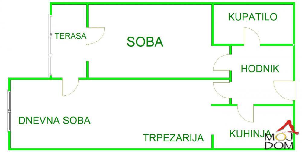 Slika 11 - Stan,NOVI SAD,SOMBORSKI BULEVAR,kv: 45, € 139050, ID: 1032068