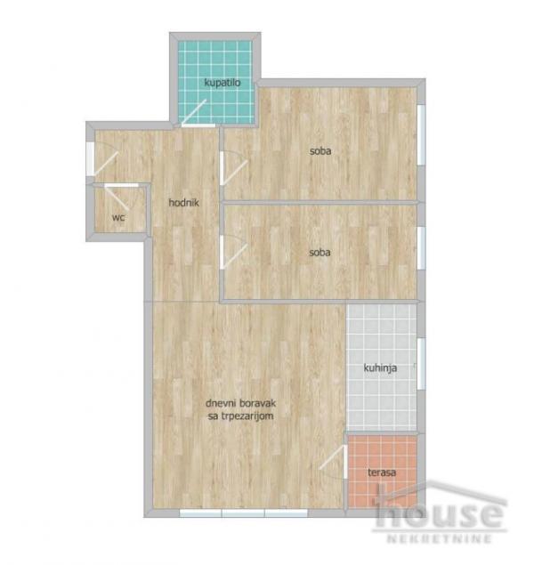 Glavna slika -Stan,NOVI SAD,TELEP,kv: 62.00, € 155000, ID: 1065623