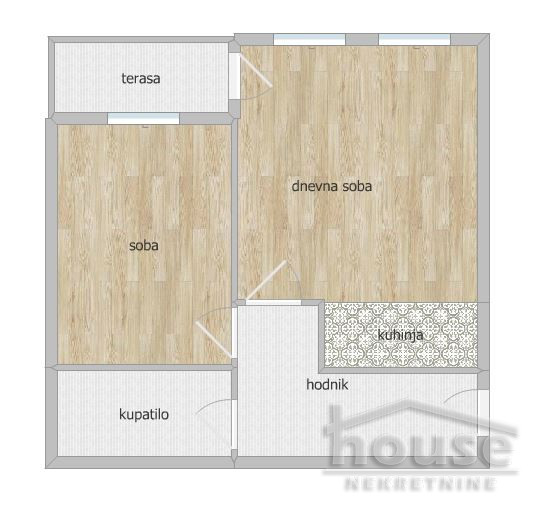 Slika 1 - Stan,NOVI SAD,BULEVAR PATRIJARHA PAVLA,kv: 46.00, € 135000, ID: 1065279