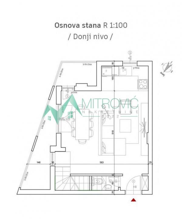 Glavna slika -Petrovaradin, Novi Majur - Trosoban stan sa povratom PDV -  81 m2 