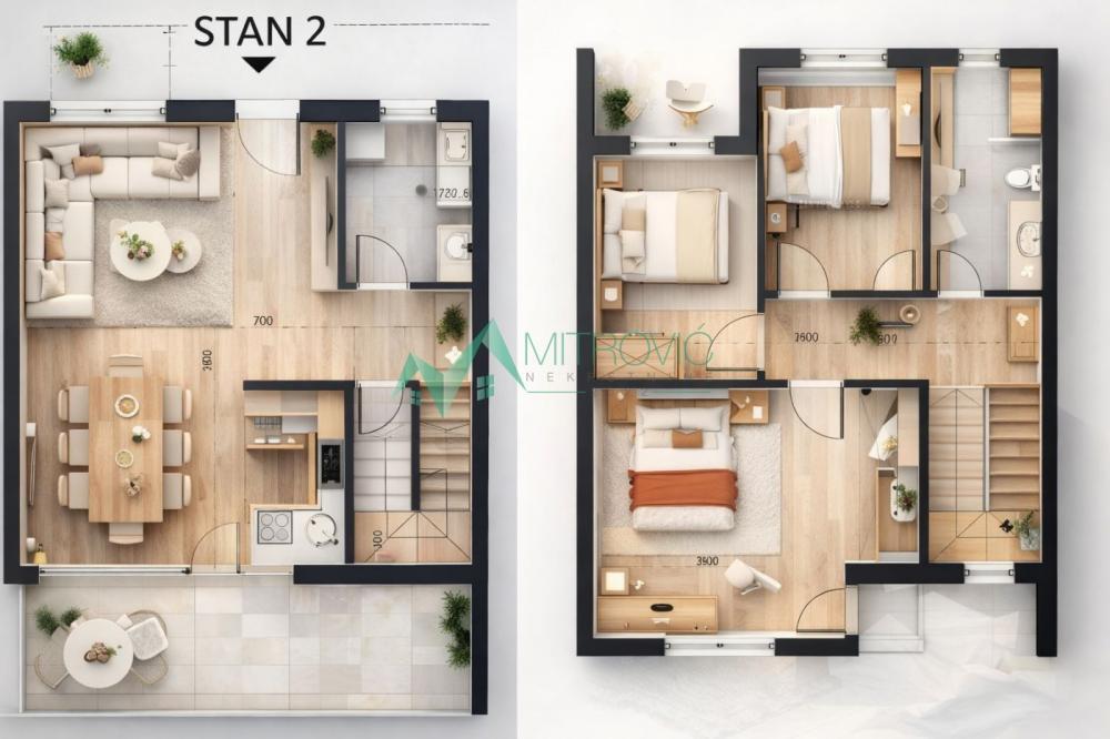 Glavna slika -MODERNA TOWNHOUSE KUĆA – Vaš porodični dom, 87 m2 