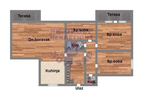 Slika 9 - Četvorosoban, 108m2, Novi Sad centar Novi Sad, ima lift