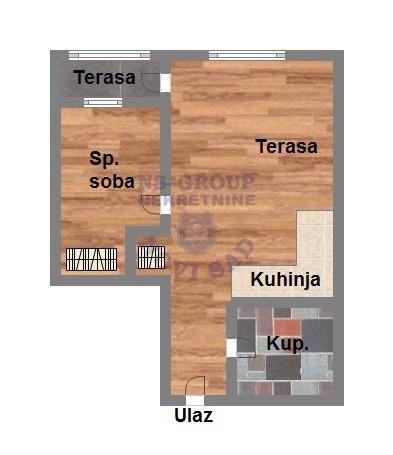 Slika 1 - Dvosoban stan na Adicama, 40m2