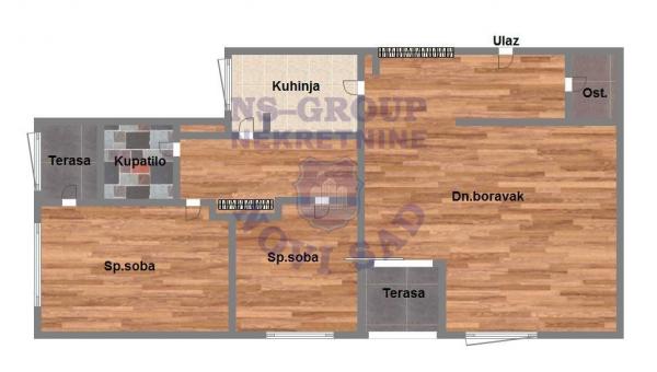 Slika 8 - Trosoban, 85m2, Liman 4 Novi Sad, ima lift