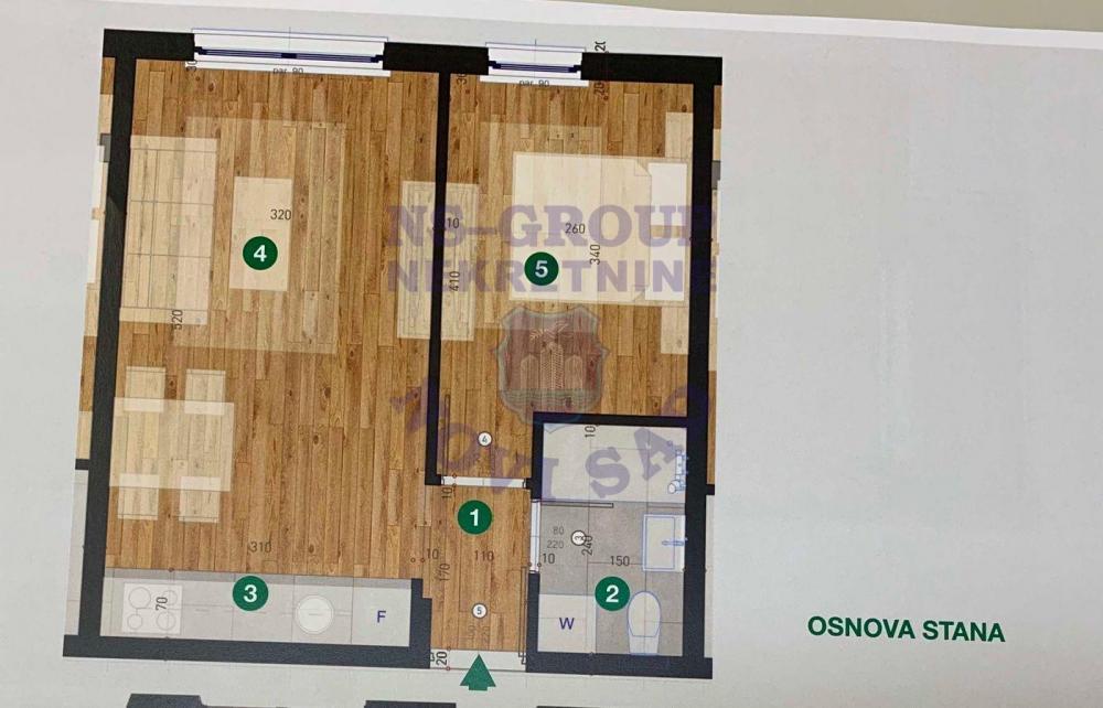 Glavna slika -Dvosoban, 33m2, Telep Novi Sad, ima lift