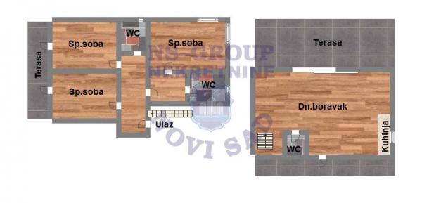 Slika 10 - Četvorosoban, 151m2, Popovica Novi Sad, sa terasom