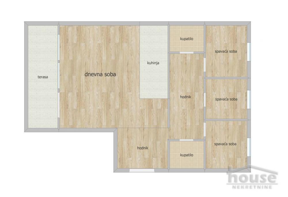 Slika 1 - Stan,NOVI SAD,NOVA DETELINARA,kv: 90.00, € 274500, ID: 1064264