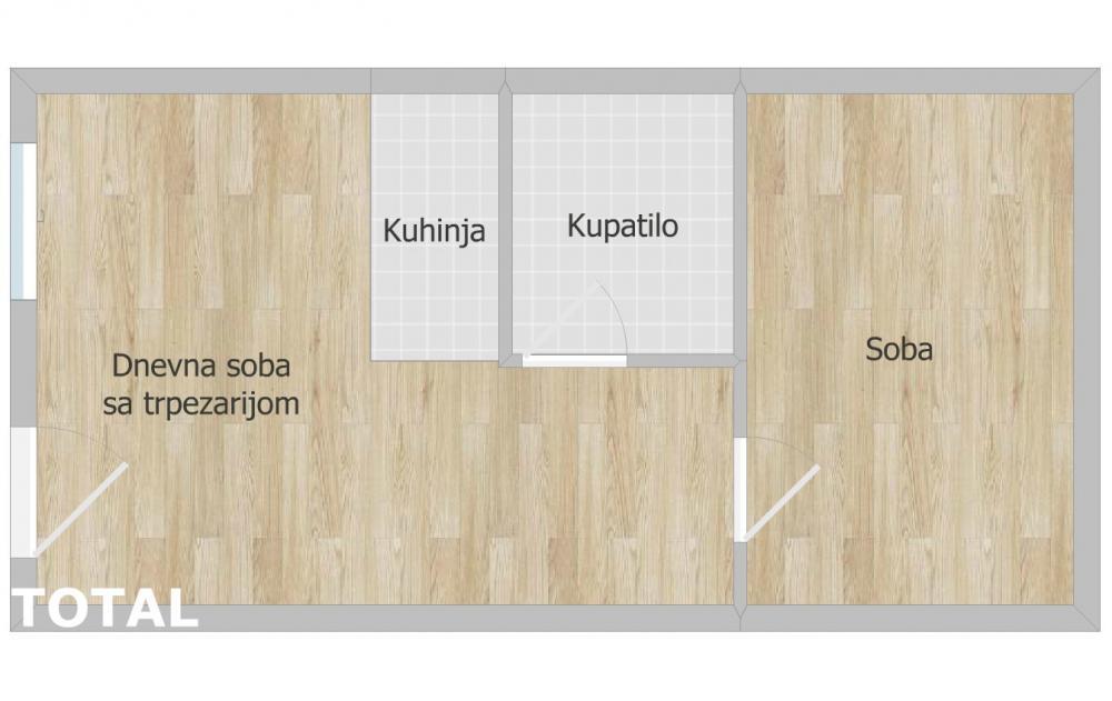 Glavna slika -Stan,PETROVARADIN,PETROVARADIN,kv: 45.00, € 112500, ID: 1102544