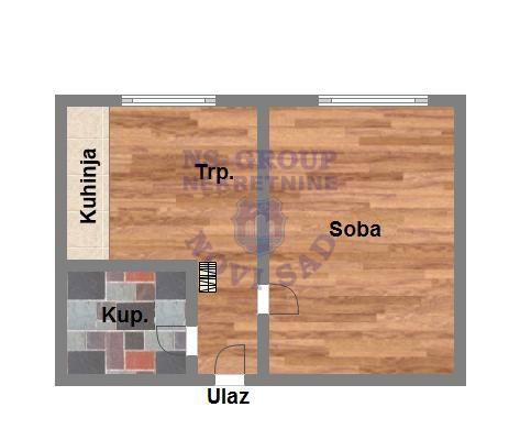 Slika 7 - Jednosoban stan kod Ž.stanice.