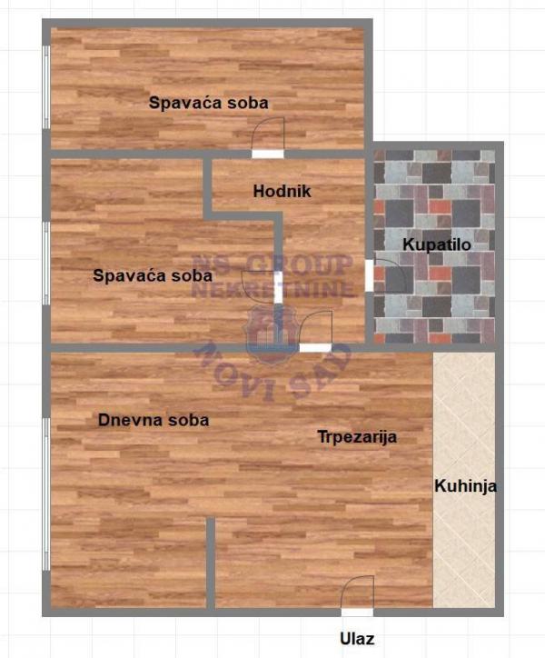 Slika 9 - Trosoban, 70m2, Beogradski kej Novi Sad