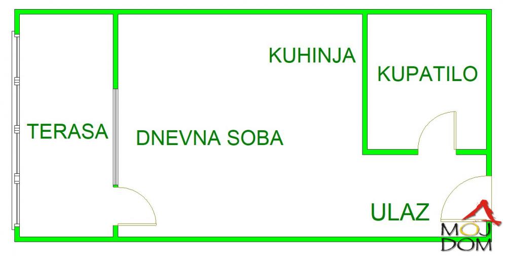 Slika 11 - Stan,NOVI SAD,SAJAM,kv: 30, € 105000, ID: 1032140