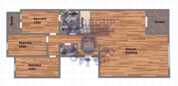 Slika 8 - Četvorosoban, 130m2, Somborska rampa Novi Sad, ima lift