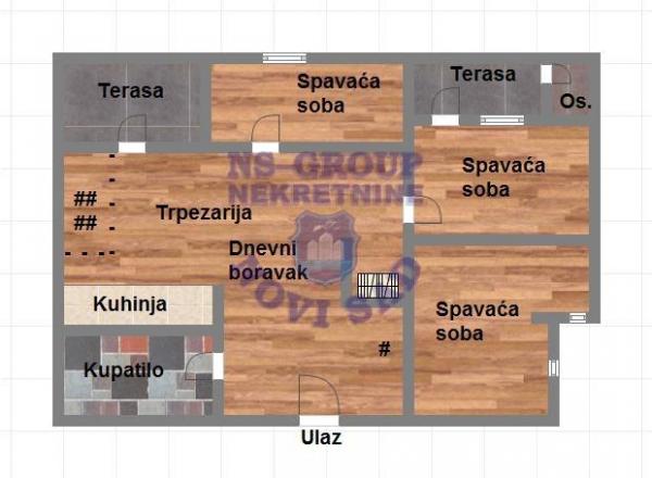 Slika 9 - Troiposoban, 80m2, Bulevar oslobođenja Novi Sad, sa terasom, ima lift