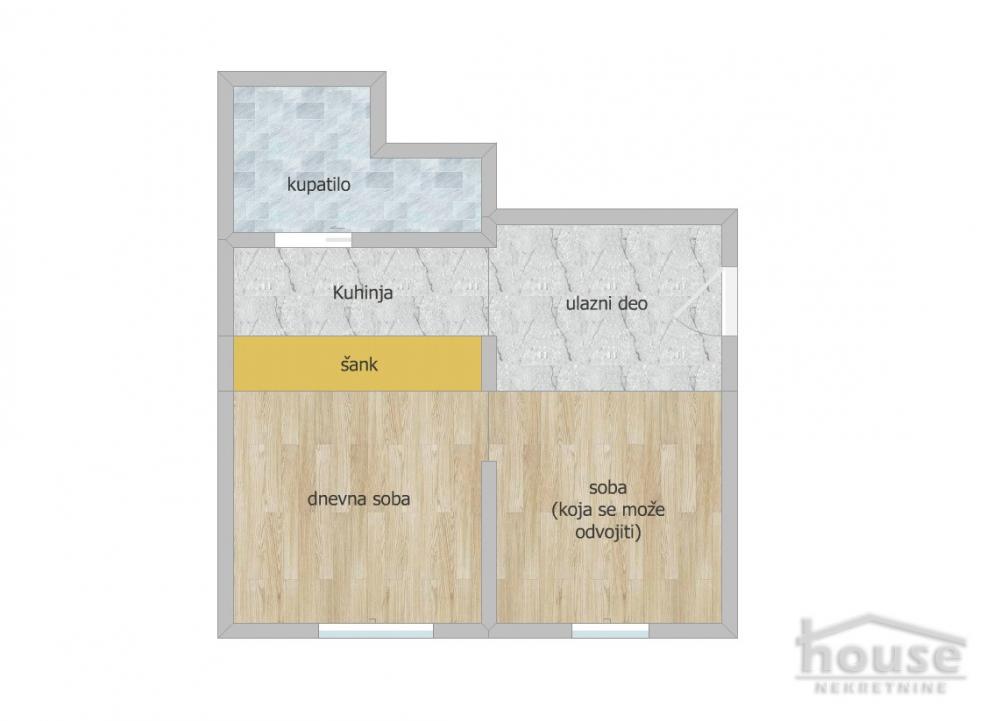 Slika 1 - Stan,NOVI SAD,CENTAR,kv: 37.00, € 114700, ID: 1062329