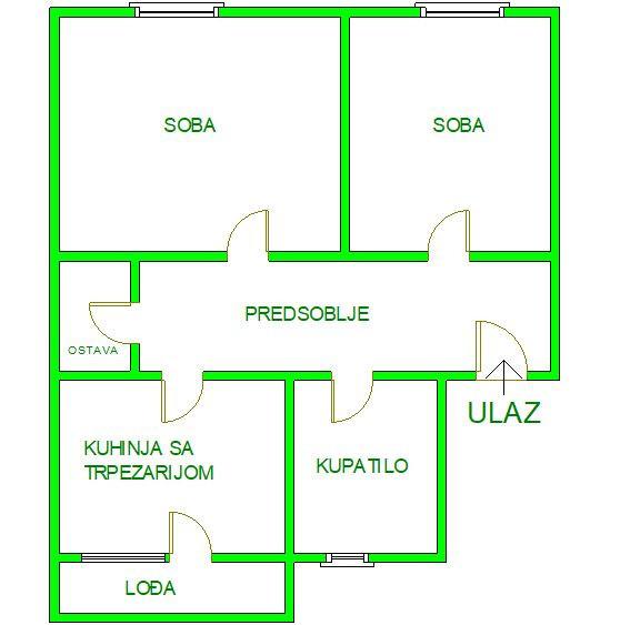 Glavna slika -Stan,NOVI SAD,GRBAVICA,kv: 51.00, € 123600, ID: 1059394