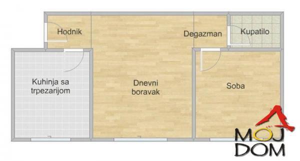 Glavna slika -Stan,NOVI SAD,SATELIT,kv: 50, € 113300, ID: 1032224