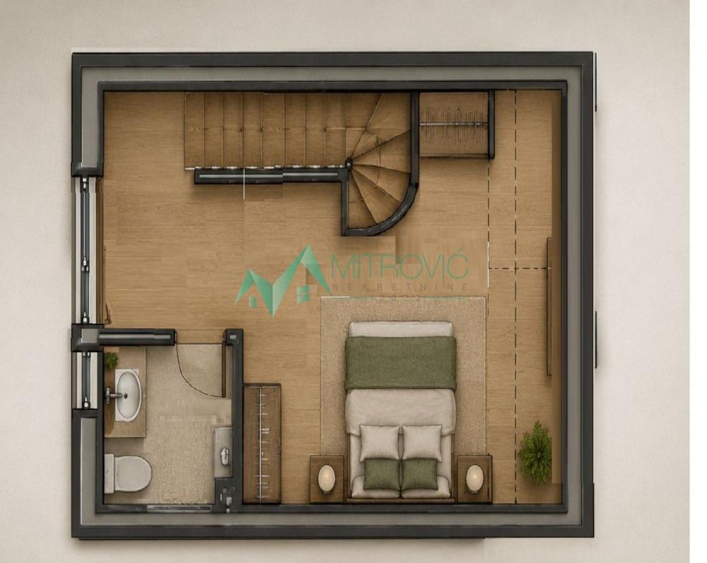Slika 1 - Novi Sad, Telep - Dvosoban dupleks u izgradnji sa povratom PDV 52m2 