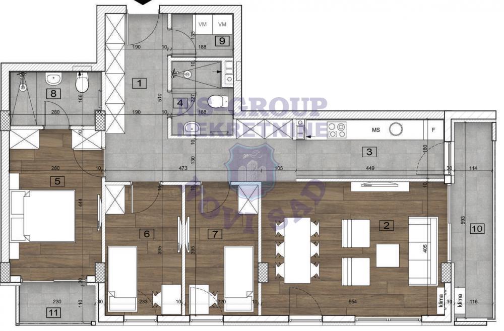 Glavna slika -Troiposoban 94m2 Bulevar Patrijarha Pavla