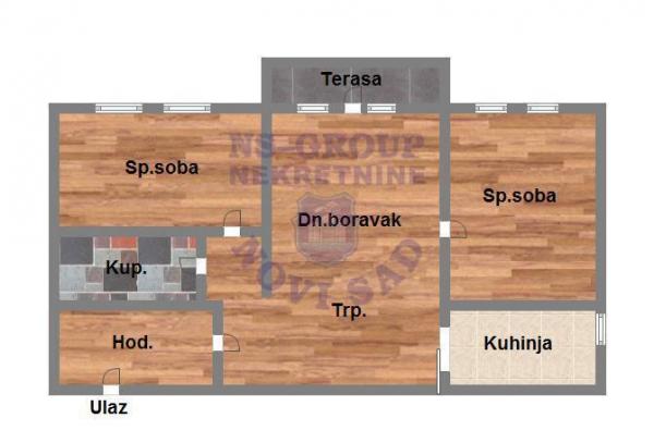 Slika 9 - Dvoiposoban, 51m2, Bulevar Evrope Novi Sad