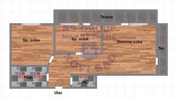 Slika 9 - 567785-U ponudi je izuzetno svetao i funkcionalan trosoban stan