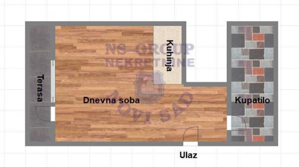 Slika 3 - 570778-Komforna garsonjera na Novoj Detelinari.